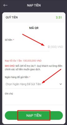 Hướng dẫn nạp tiền tại nhà cái Vegas79 14 Screenshot 11
