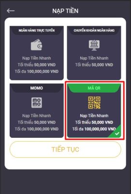 Hướng dẫn nạp tiền tại nhà cái Vegas79 13 Screenshot 7