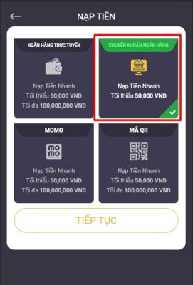 Hướng dẫn nạp tiền tại nhà cái Vegas79 10 Screenshot 8